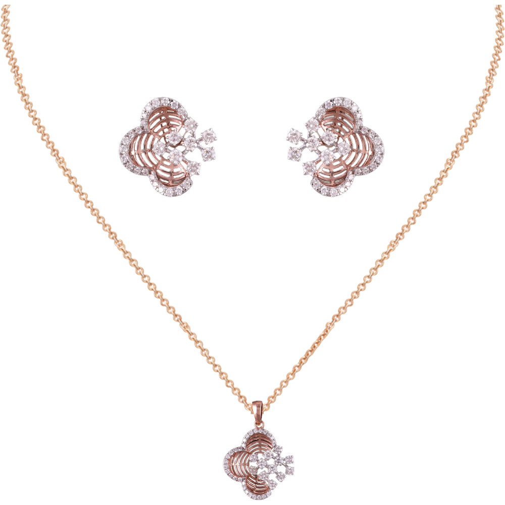 Buy Diamond Necklace Set Online in India