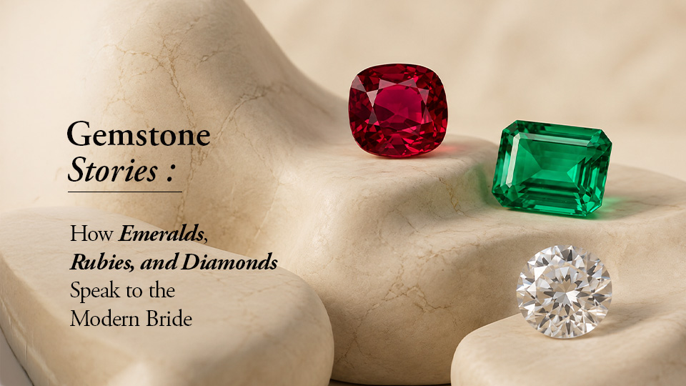 Gemstone Stories: How Emeralds, Rubies, and Diamonds Speak to the Modern Bride