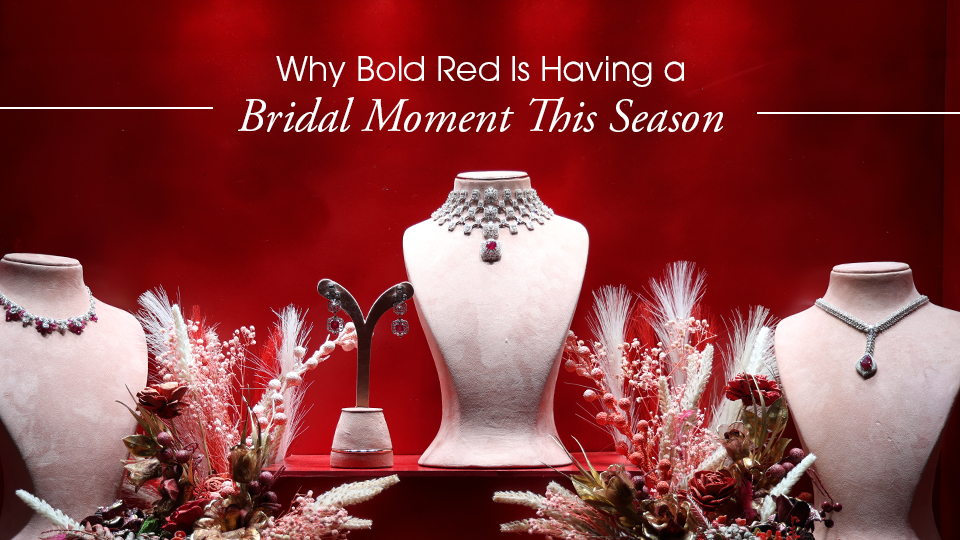 red bridal jewellery